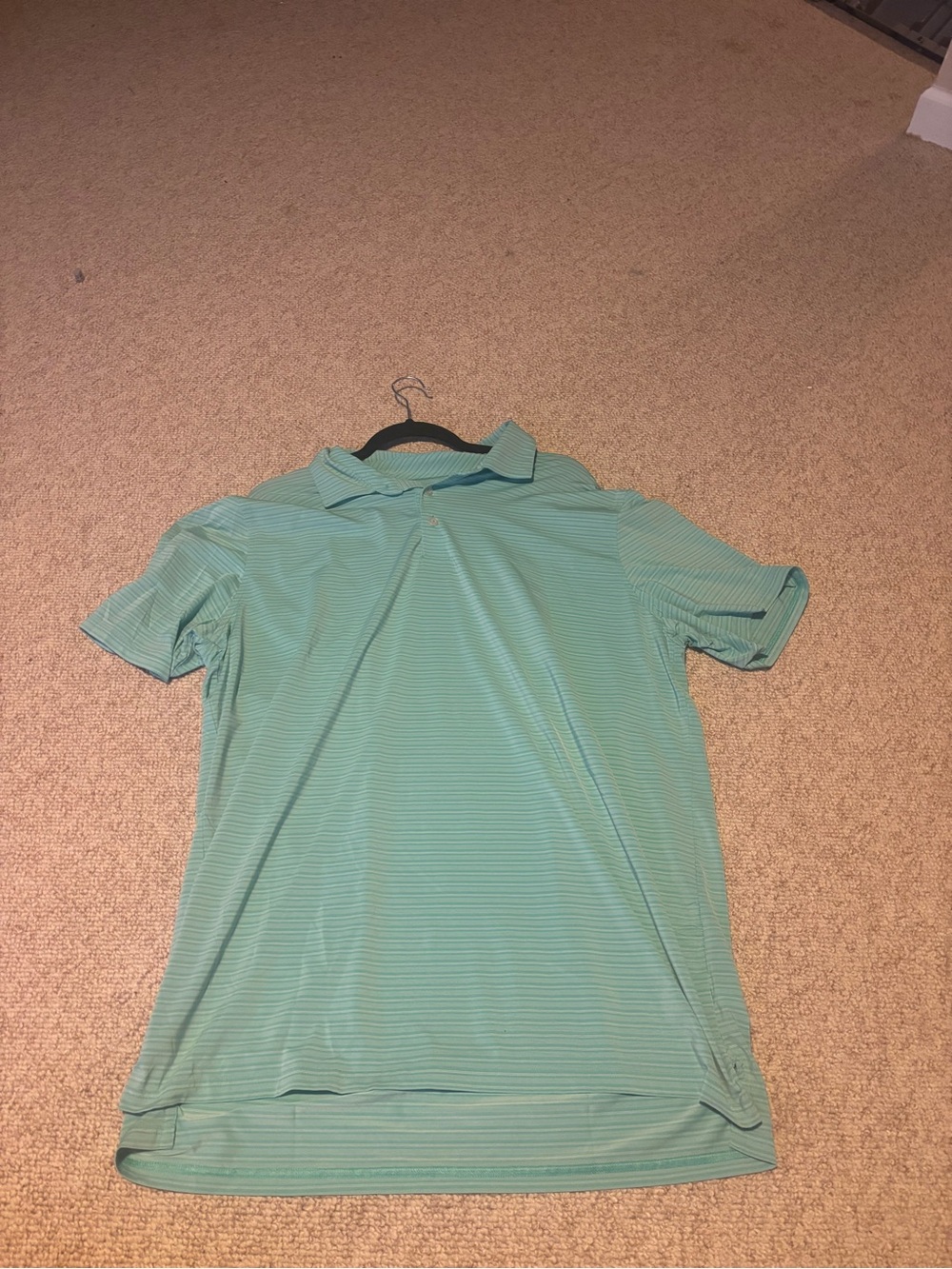 Southern Tide Mint Green Striped Polo Shirt